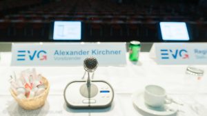Alexander Kirchner nimmt gleich Platz auf dem Kleinen Gewerkschaftstag in Fulda.